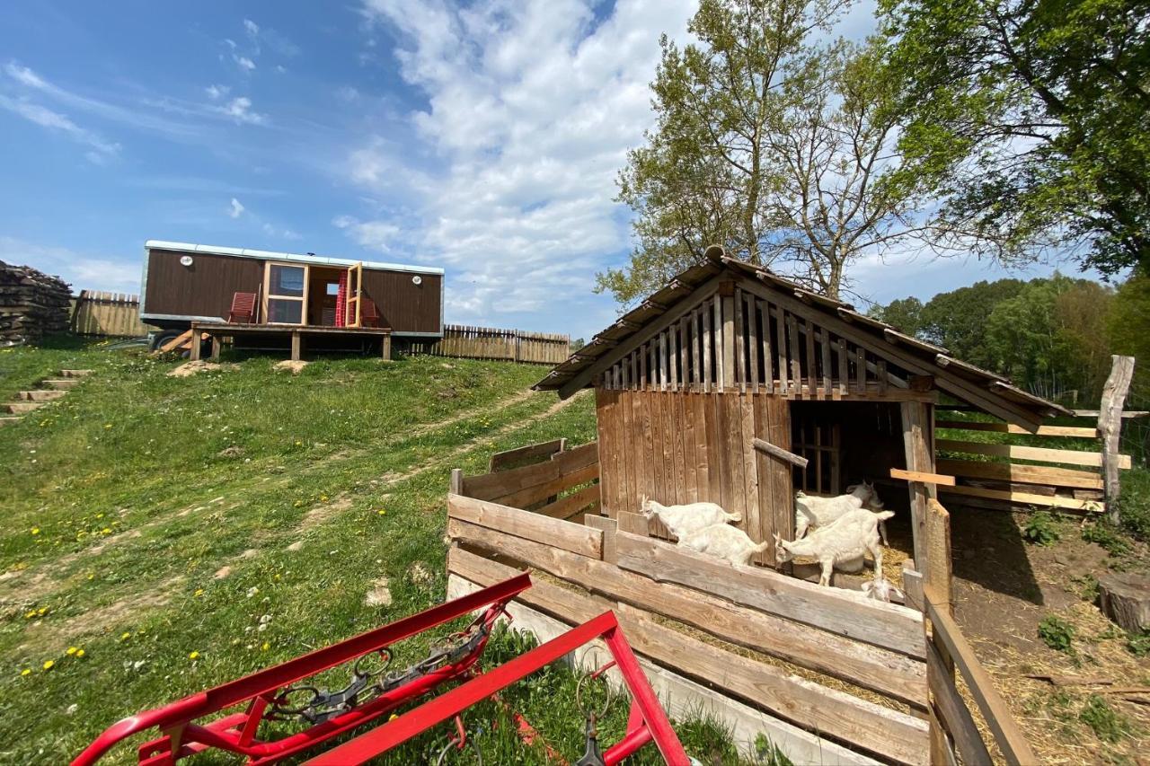 Maringotka Na Samote Na Kozi Farme Hotel Pobezovice ภายนอก รูปภาพ